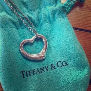 Tiffany Elsa Peretti silver 22mm open heart
